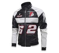 Celanisai Veste de moto d'aviateur pour homme - Imperméable - Coupe-vent - Avec protections - Pour scooter, motard, touring, loisirs, western - Veste demi-saison, O Noir., XL