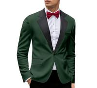 Celanisai Veste de smoking moulante pour homme - Veste de costume de mariage - Blazer à un bouton - Coupe ajustée - Automne - Aéré - Tenue de loisirs - Costume formel - Mode d'automne - Pour dîner