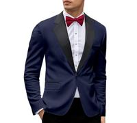 Celanisai Veste de smoking moulante pour homme - Veste de costume de mariage - Blazer à un bouton - Coupe ajustée - Automne - Aéré - Tenue de loisirs - Costume formel - Mode d'automne - Pour dîner