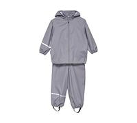 Celavi Basic Rainwear Set-Recycle PU Rain Jacket, Gull, 100 Mixte Enfant