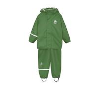 CeLaVi Basic Rainwear Set-Solid PU Blouson de Pluie, Elm Green, 10 Jahre Mixte
