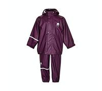 CeLaVi Ensemble de Pluie 100 % Imperméable pour Enfants - Veste de Pluie et Pantalon de Pluie en PU, Vêtement de Pluie d'Extérieur Coupe-Vent pour Garçons et Filles