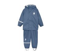 CeLaVi Ensemble de Pluie 100 % Imperméable pour Enfants - Veste de Pluie et Pantalon de Pluie en PU, Vêtement de Pluie d'Extérieur Coupe-Vent pour Garçons et Filles