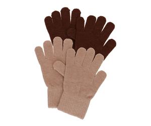 CeLaVi Gants beige / brun foncé, Taille S-M