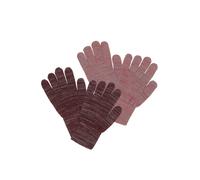 CeLaVi Gants 'Magic' brun foncé / gris / rose ancienne, Taille XXS-XS