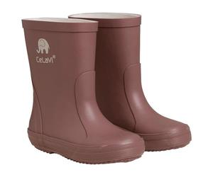 Celavi Garçon Unisex Kinder Basic Wellies Botte de Pluie, Rose/Marron, 27 EU