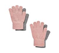 CeLaVi Gants gris chiné / rose, Taille S-M