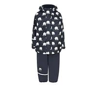 CeLaVi Rainwear set elephant AOP - PU, Régénération Enfants unisexes, Dark Navy, 100