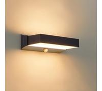 CELAVY Applique Murale Exterieur avec Detecteur de Mouvement, Moderne 11W Luminaire Extérieur LED, IP65 Lampe Lumière Exterieure, 3000K Up Down Éclairage Murale d'Extérieur Aluminium, Anthracite