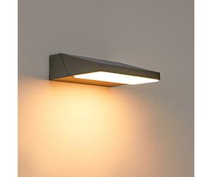 CELAVY Applique Murale Exterieur LED - Moderne Luminaire Extérieur IP65 Étanche Lampe Lumière Mural Exterieure Design, Réglable Éclairage Murale d'Extérieur Aluminium 2700K Blanc Chaud, Gris