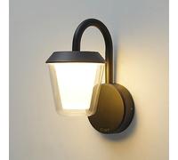 CELAVY Outdoor Wall Lights Mains Powered Outside Light IP65 Waterproof, Lampe de lumière de porche de porte avant en aluminium moderne, externe LED éclairage extérieur applique murale Lanterne pour la
