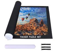 Celawork Tapis de puzzle - 500, 1000 pièces, Rouleau de puzzle, Noir (1000 pièces)