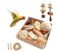 Celblisora Jouet pour perroquets, Jouet pour Oiseaux pour calopsittes, Jouet destructeur pour Oiseaux, Jouet pour inséparables et perruches, Accessoires pour Cage à Petits Oiseaux
