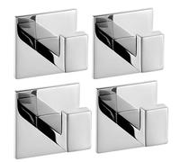 Celbon Adhésif Crochet De Bains En Acier Inox Crochets Serviettes Pour Bain Cuisine Toilettes Placards Chrome