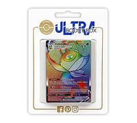 Celebi VMAX 199/198 Arc en Ciel Secrète - Ultraboost X Epée et Bouclier 6 Règne de Glace - Coffret de 10 Cartes Pokémon Françaises