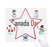 Celebrate Canada Day Blessing Christmas Snowman Family Star Mouse Pad
