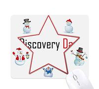 Celebrate Canada Discovery Day Blessing Christmas Snowman Family Star Mouse Pad