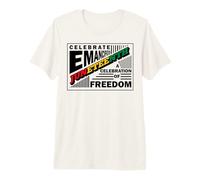 Celebrate Emancipation Juneteenth Freedom Hommes Femmes Garçon Fille T-Shirt Haut de Gamme