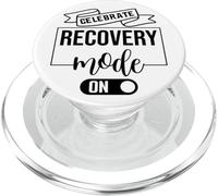 Celebrate Sober Recovery Mode on Sobriety Anniversary 1 Year PopSockets PopGrip pour MagSafe
