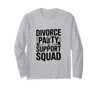 Célébration Amusante de l'équipe de Soutien à Une fête de Divorce Manche Longue