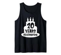 Célébration de 20 Ans - Événement, Anniversaire ou Anniversaire Débardeur
