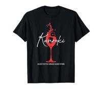 Célébration de 60e Anniversaire, Amateur de vin, Alcool, père, mère, Homme, Femme, 60e Anniversaire de Mariage avec grâce et vin T-Shirt