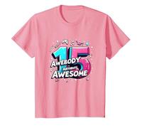 Célébration de Cadeau d'anniversaire 15 Ans et déjà génial T-Shirt, Enfant, Rose, 2 Ans