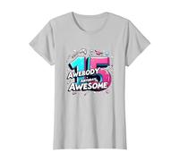 Célébration de Cadeau d'anniversaire 15 Ans et déjà génial T-Shirt, Femme, Argent, S