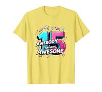 Célébration de Cadeau d'anniversaire 15 Ans et déjà génial T-Shirt, Homme, Citron, 3XL