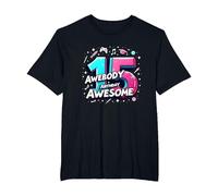Célébration de Cadeau d'anniversaire 15 Ans et déjà génial T-Shirt, Homme Grandes Tailles, Noir, 3X Tall