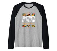 Célébration de Juneteenth : Unité et Fierté Culturelle Manche Raglan