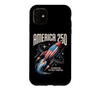 Célébration de la 250e édition de la Vintage Space Race Americana Rocket Coque pour iPhone 11