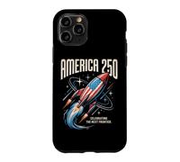 Célébration de la 250e édition de la Vintage Space Race Americana Rocket Coque pour iPhone 11 Pro