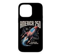 Célébration de la 250e édition de la Vintage Space Race Americana Rocket Coque pour iPhone 14 Pro Max