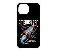 Célébration de la 250e édition de la Vintage Space Race Americana Rocket Coque pour iPhone 15