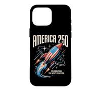 Célébration de la 250e édition de la Vintage Space Race Americana Rocket Coque pour iPhone 16 Pro Max