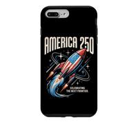 Célébration de la 250e édition de la Vintage Space Race Americana Rocket Coque pour iPhone 7 Plus/8 Plus
