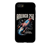 Célébration de la 250e édition de la Vintage Space Race Americana Rocket Coque pour iPhone SE (2020) / 7/8