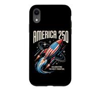 Célébration de la 250e édition de la Vintage Space Race Americana Rocket Coque pour iPhone XR