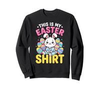 Célébration de la Famille « This is My Easter Day Egg Rabbit Bunny » Sweatshirt