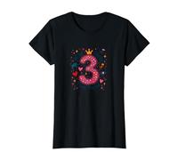 Célébration de la fête d'anniversaire Young Wild and Three T-Shirt, Femme, Noir, XXL