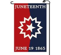 Célébration De La Liberté Des Noirs De Juneteenth Drapeau De Jardin Solide Drapeau Décoratif Garden Flag Pour Extérieur Célébrations Intérieur 30X45Cm