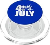 Célébration de la Statue Patriotique de la liberté du 4 Juillet PopSockets PopGrip pour MagSafe