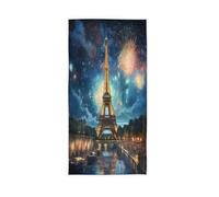 Célébration De La Tour Eiffel À Paris Le 14 Juillet Essuie Main Absorbante Serviettes De Bidet Légère Serviette Main pour Spa Quotidien Cuisine 40X70Cm