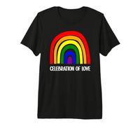 Célébration de l'amour Rainbow Pride Equality Inclusion Design T-Shirt Haut de Gamme