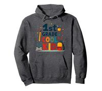 Célébration de l'école Cool pour Les Jeunes apprenants de 1ère année Sweat à Capuche, Unisexe pour Adultes, Chiné Foncé, XXL