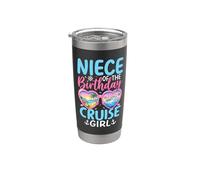 Célébration de vacances pour fille de croisière pour nièce de l'anniversaire Gobelet isotherme en acier inoxydable double paroi