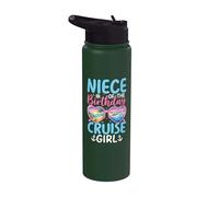 Célébration de vacances pour fille de croisière pour nièce de l'anniversaire Stainless Steel Insulated Water Bottle