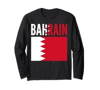 Célébration d'identité Nationale du Drapeau de Bahreïn Manche Longue