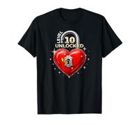 Célébration du 10e Anniversaire débloqué Niveau 10 pour Filles et garçons T-Shirt